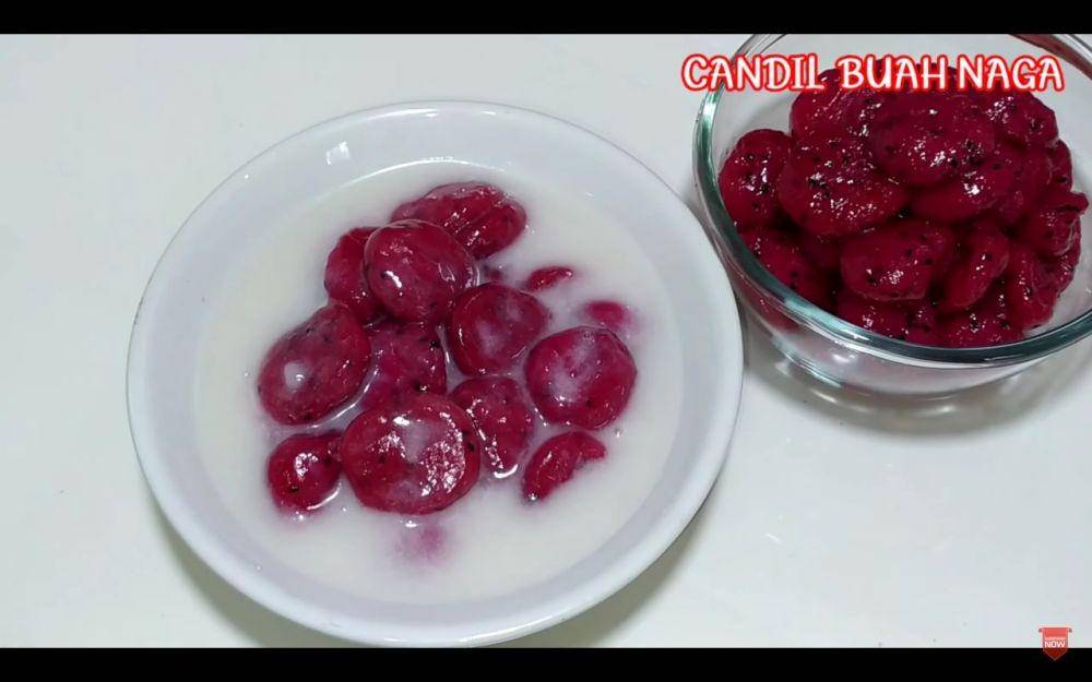bubur candil buah naga (youtube.com/Ryanares kitchen)