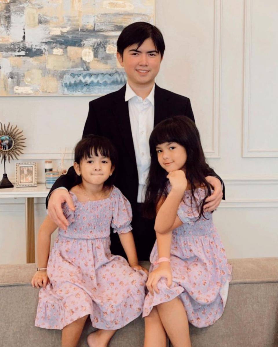 potret Sean Michael Alexander dan kedua adiknya (instagram.com/ollaramlan)