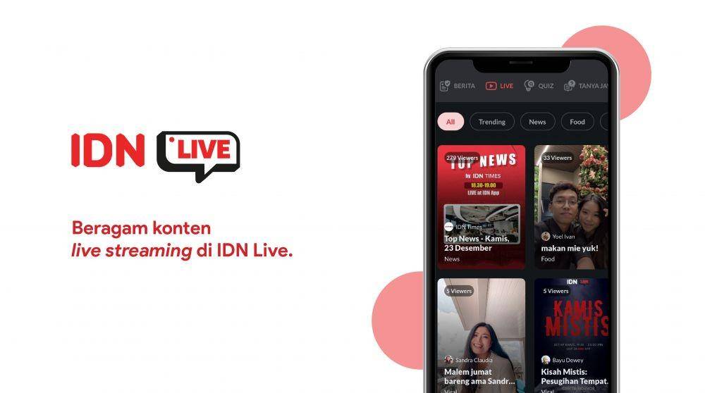beragam konten IDN Live (Dokumentasi IDN Media)