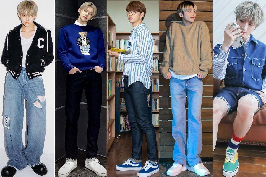 Mix and Match Jeans ala Member TXT (instagram.com/beomgyu_official, instagram.com/yawnzzn, instagram.com/official_soobin, instagram.com/hueningkai_official, instagram.com/taehyuntxt_official)