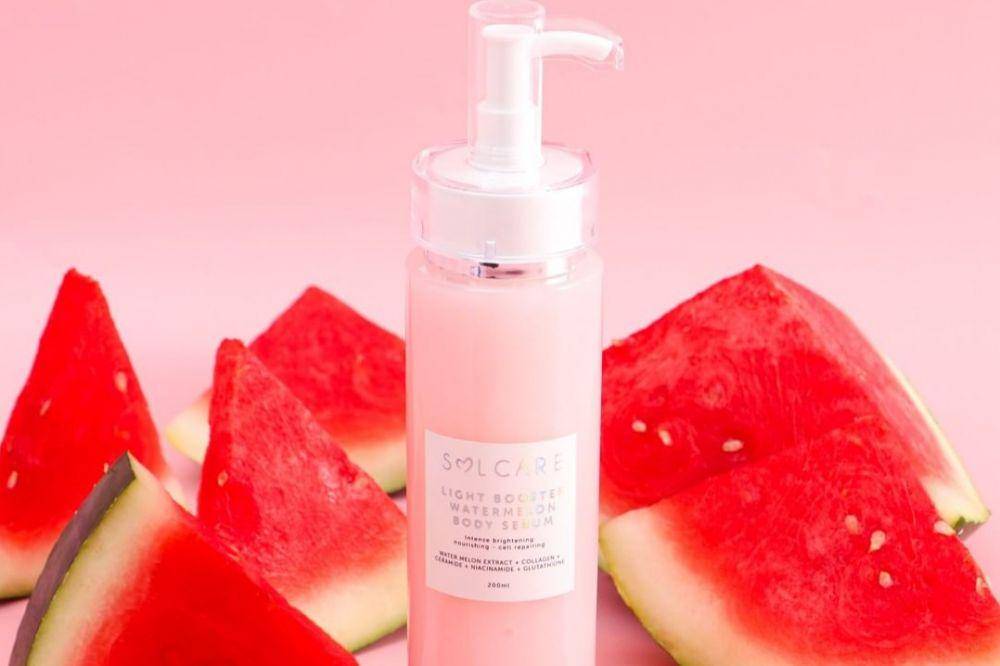 Solcare Light Booster Watermelon Body Serum (instagram.com/solcare.id)