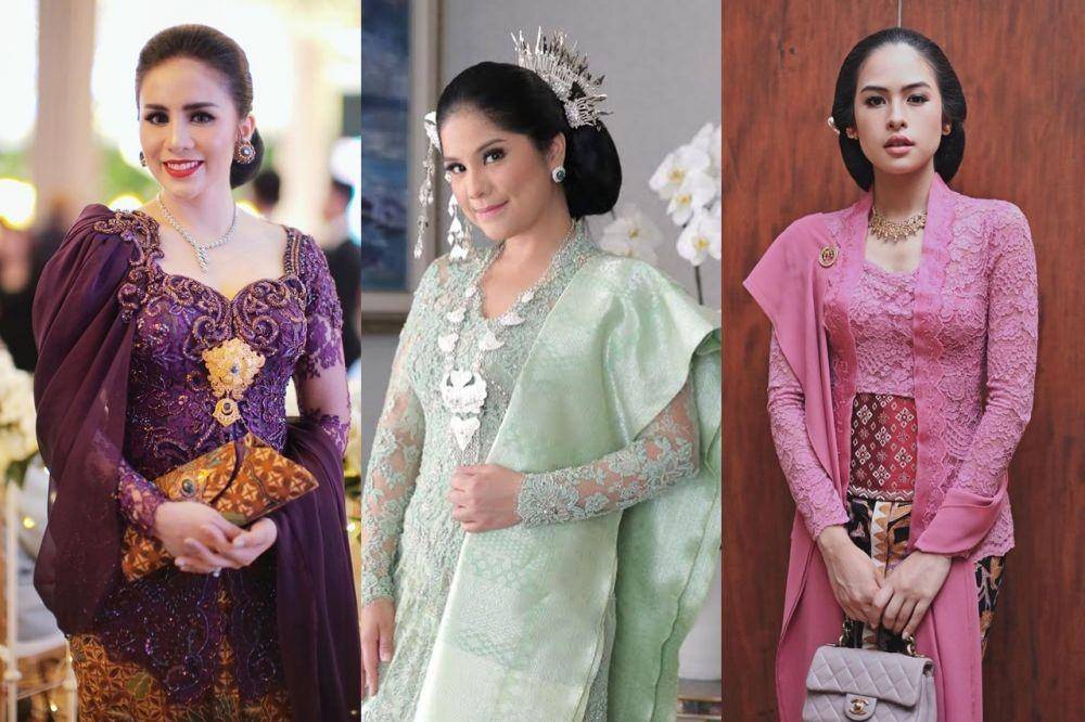 Padu Padan Kebaya dan Kalung (instagram.com/therealmomogeisha | instagram.com/annisayudhoyono | instagram.com/maudyayunda)
