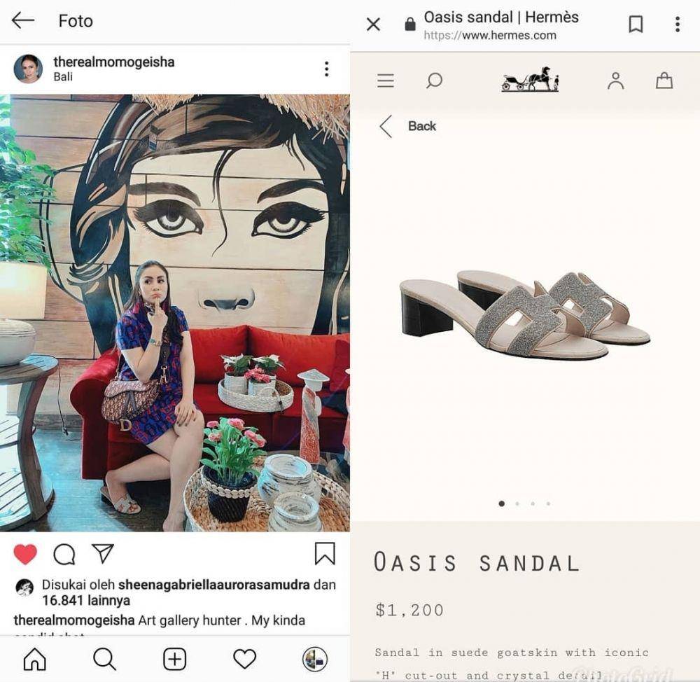 harga sendal Momo Geisha (instagram.com/fashionmomogeisha)