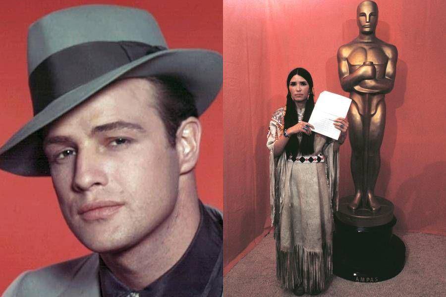 Marlon Brando (instagram.com/marlonbrando) | Sacheen Littlefeather (dok. Vogue)