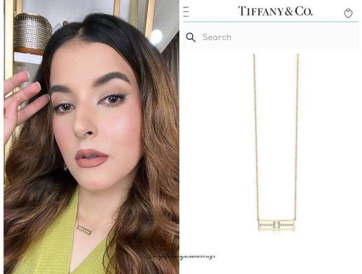 Tasya Farasya memakai kalung dari Tiffany and Co. (instagram.com/tasyafarasya.wearings)