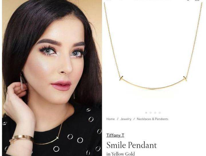 Tasya Farasya memakai kalung dari Tiffany and Co. (instagram.com/tasyafarasya.wearings)