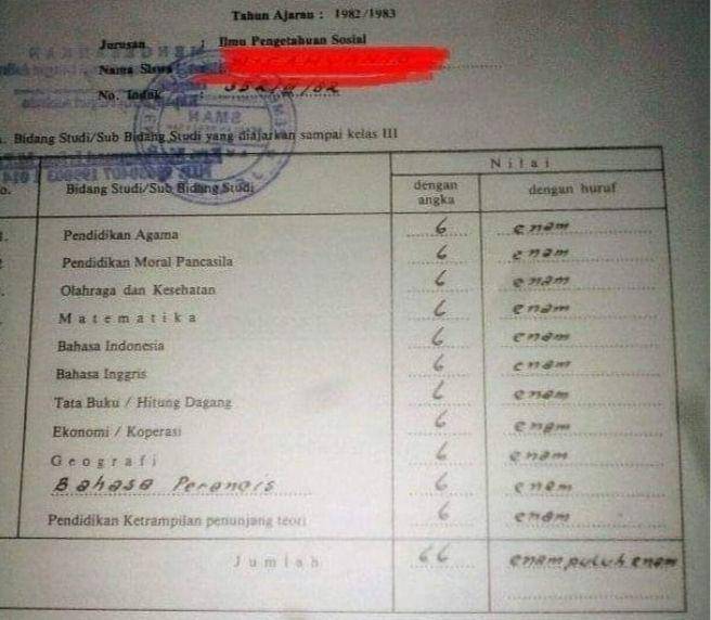 catatan wali kelas (instagram.com/humorsantuy)