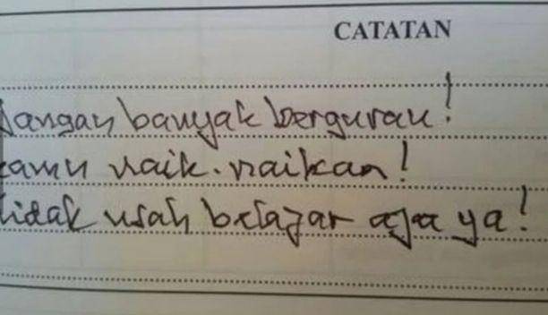 catatan wali kelas (instagram.com/sukijan)