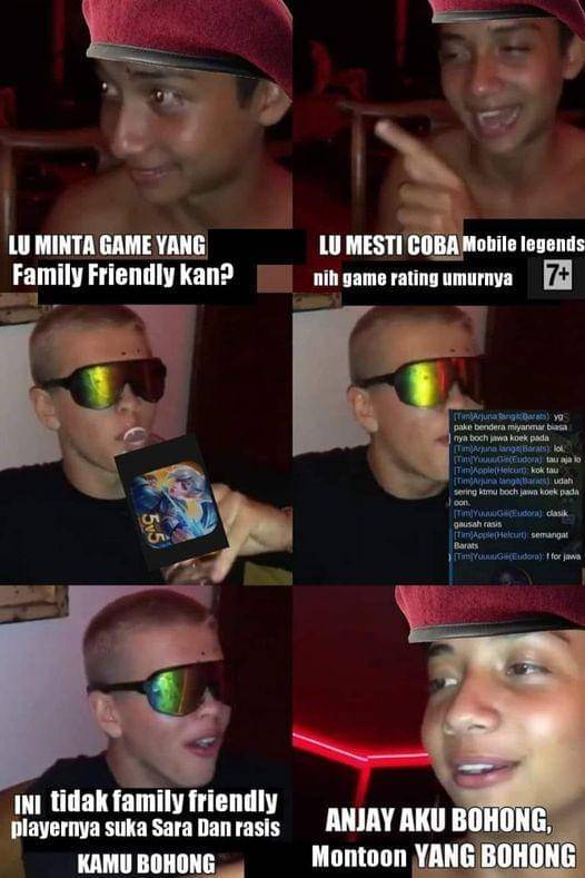 Terjebak di game family friendly (Dok. Facebook.com/Steven senz)