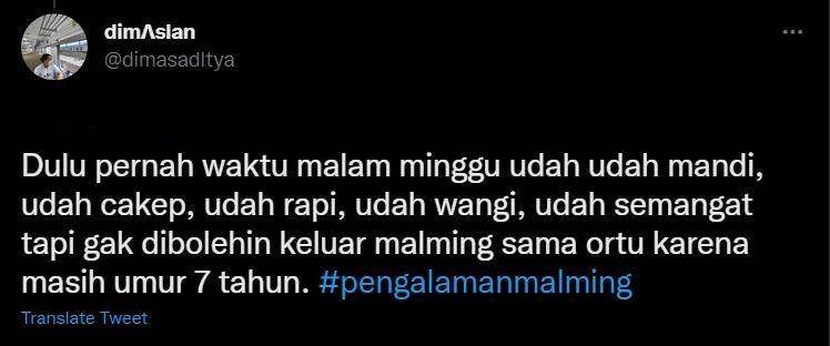 curhat pengalaman malam Minggu (twitter.com/dimasaditya)