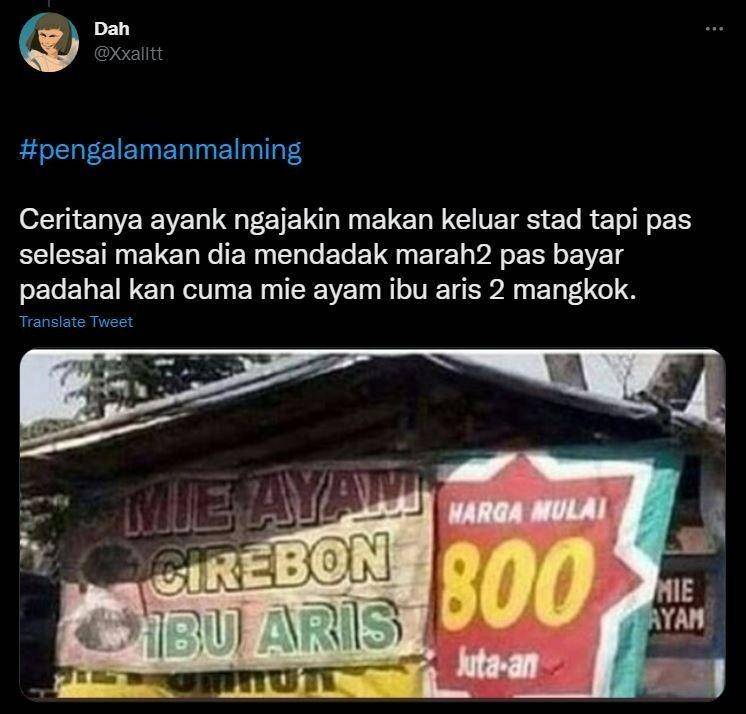curhat pengalaman malam Minggu (twitter.com/xxalltt)