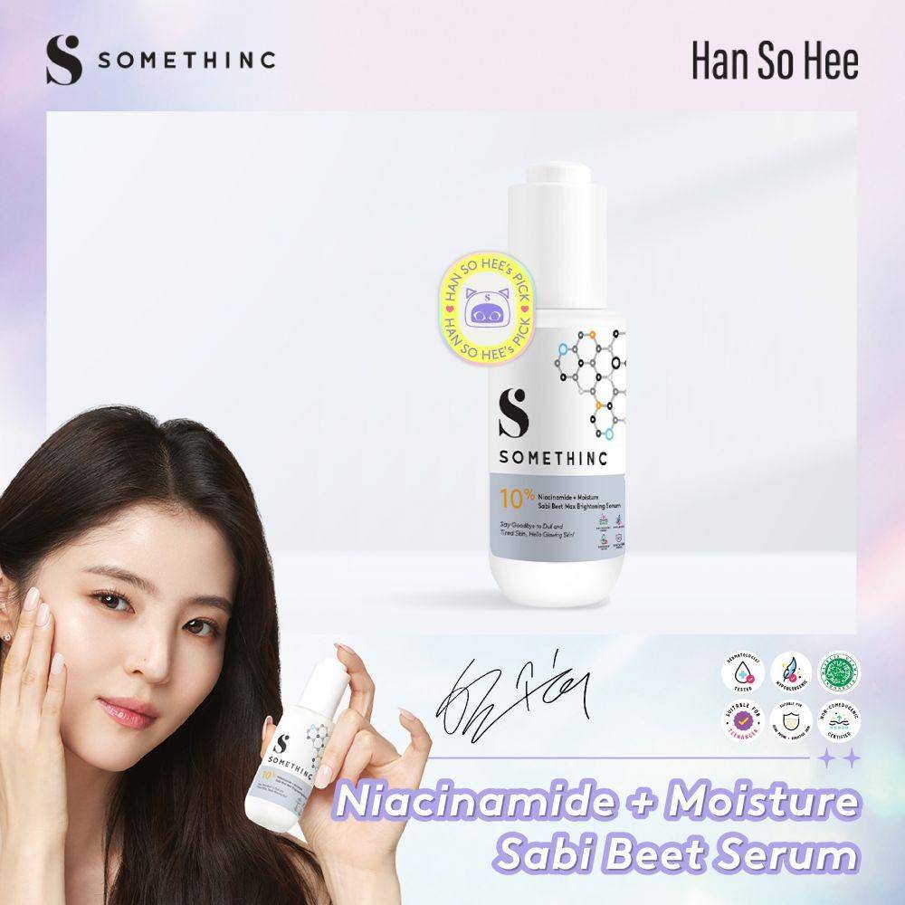Han So Hee dalam kampanye bersama Somethinc (dok. Somethinc)