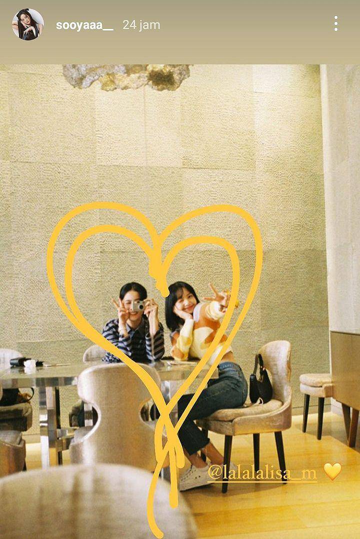 tangkapan layar ucapan ulang tahun dari Jisoo untuk Lisa (instagram.com/sooyaaa_)