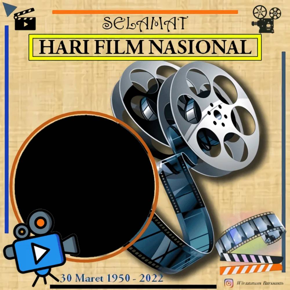 Twibbon Hari Film Nasional 2022 (pranala.link)