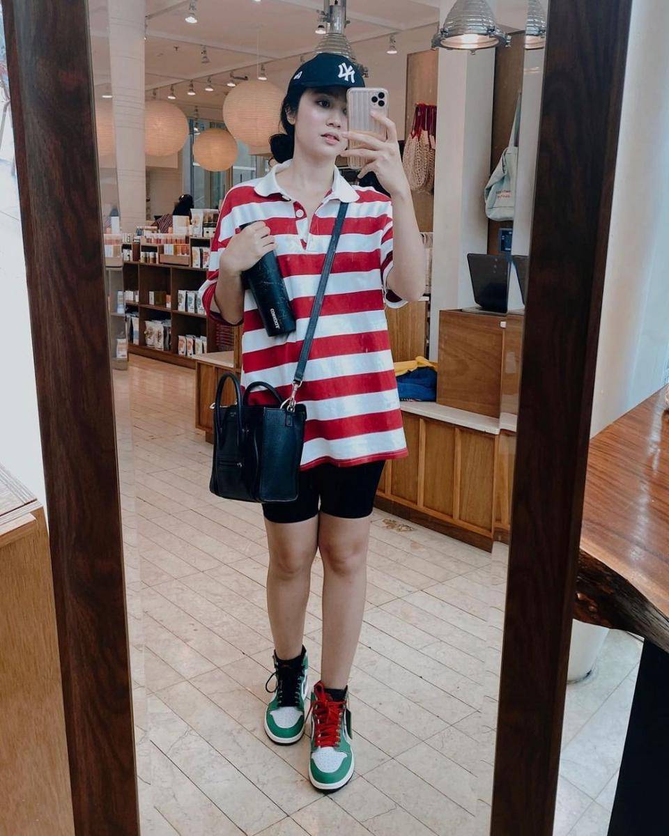 outfit dengan pants ala Febby Rastanty (instagram.com/febbyrastanty)