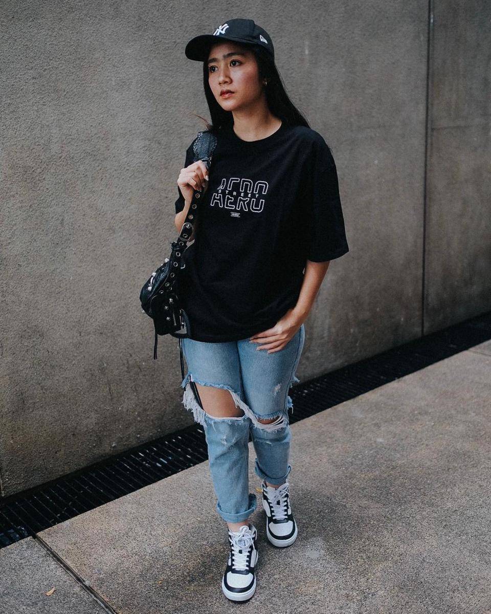 outfit dengan pants ala Febby Rastanty (instagram.com/febbyrastanty)