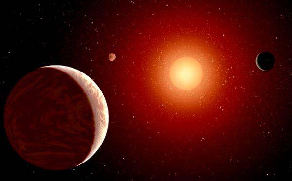 ilustrasi penampakan matahari dan planet-planet di masa depan (scitechdaily.com)