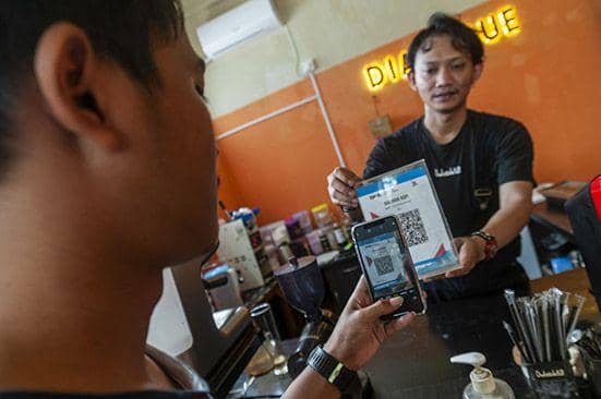 potret penggunaan aplikasi digital pada sektor UMKM (kominfo.go.id/antarafoto)