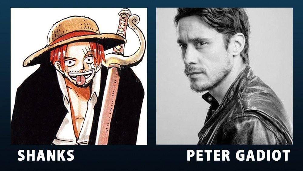 Pengumuman Shanks akan diperankan Peter Gadiot. (twitter.com/Eiichiro_Staff)