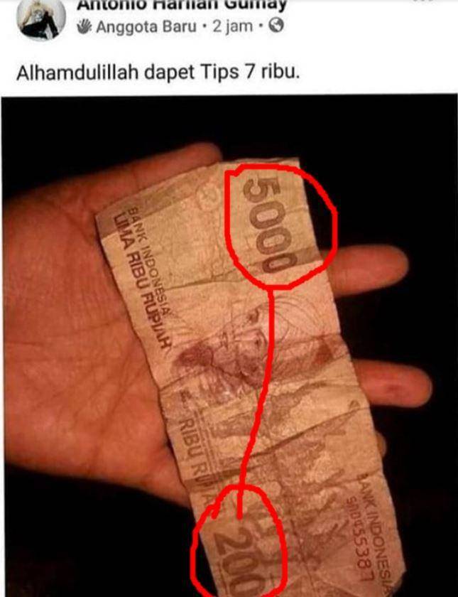 potret uang disambung (Instagram.com/dramaojol.id)