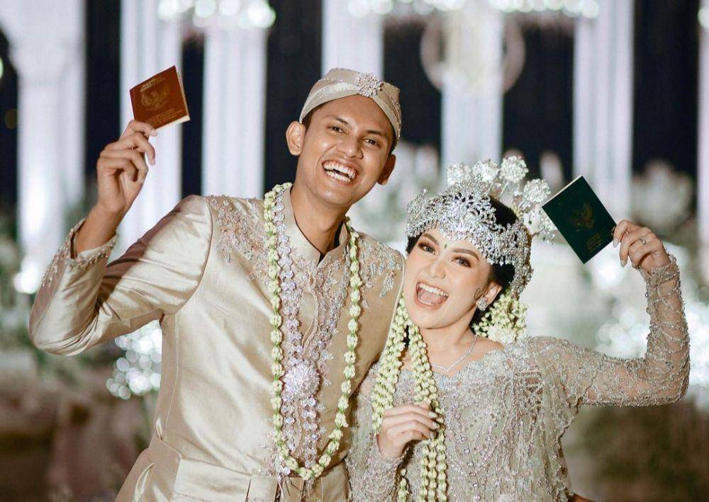 Momen akad nikah Ibnu Wardani dan Lalita Hutami. (instagram.com/faralljibrill_official)