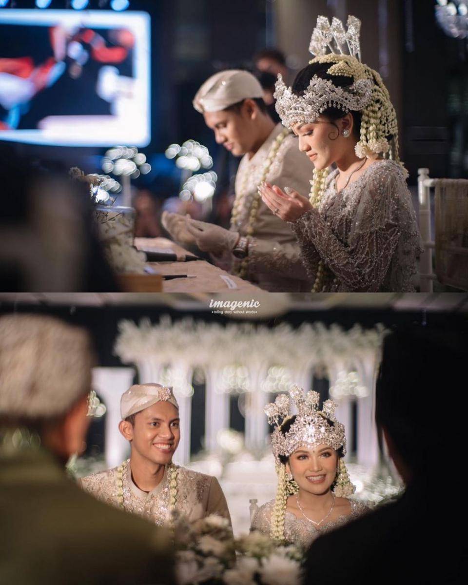 Momen akad nikah Ibnu Wardani dan Lalita Hutami. (instagram.com/imagenic)