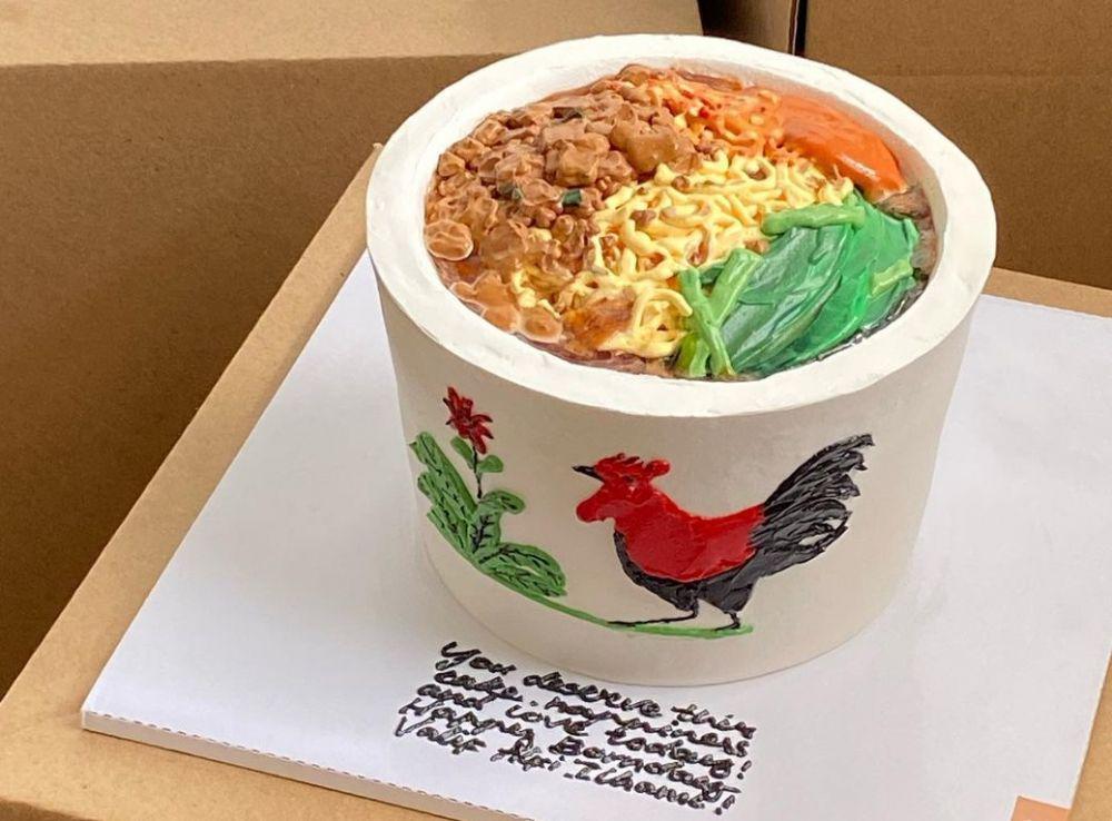 10 Ide Desain Kue Ulang Tahun Tema Makanan, Gak Tega Potong!