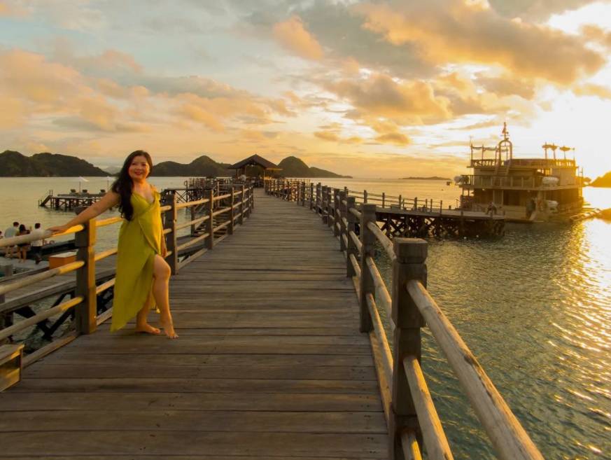 potret sunset di Labuan Bajo (instagram.com/flaviagizela)