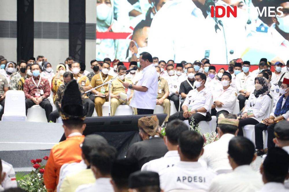 Mendagri Tito Karnavian dalam acara Silatnas Desa. (Dok. Kemendagri)