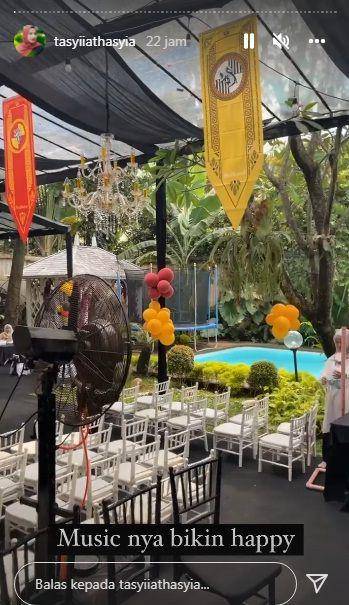potret dekorasi acara ulang tahun anak Tasyi Athasyia (instagram.com/tasyiiathasyia)
