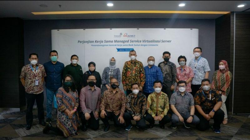 Cegah Downtime Mobile Banking, Bank Sumut Kerja Sama dengan Lintasarta