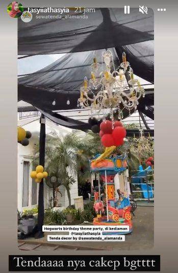 potret dekorasi acara ulang tahun anak Tasyi Athasyia (instagram.com/tasyiiathasyia)