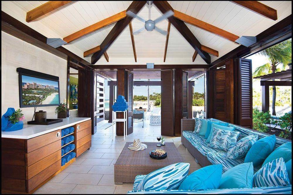 salah satu ruang cabana di The Cove at Atlantis, Bahama (instagram.com/thecoveatlantis)