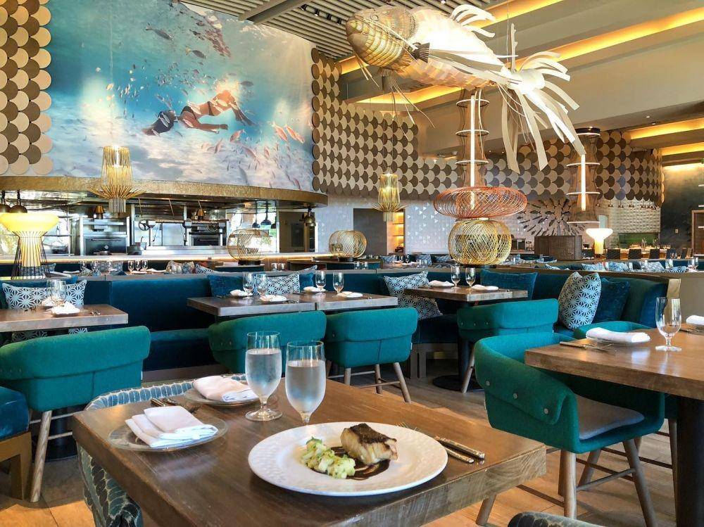 Restoran Fish by José Andrés di The Cove at Atlantic, Bahama (instagram.com/thecoveatlantis)