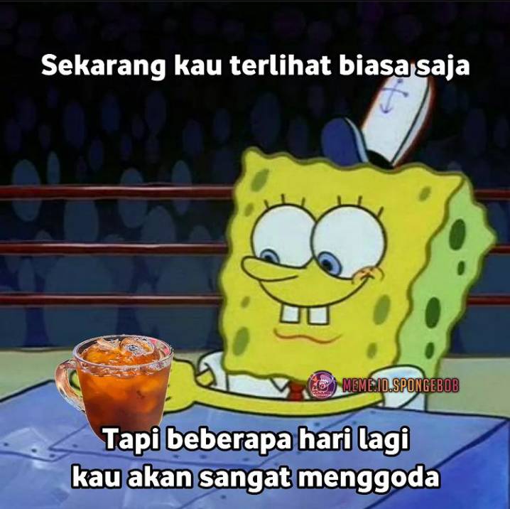 Meme menjelang Ramadan( Instagram.com/meme.id.spongebob.video)