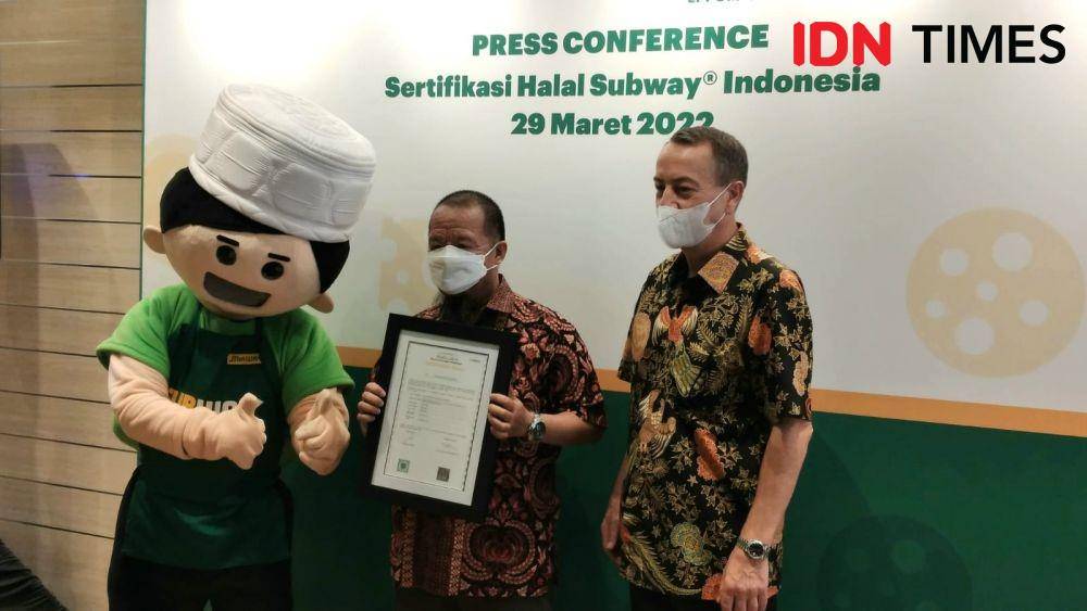 Konferensi Pers Sertifikasi Halal Subway Indonesia, FX Sudirman, Jakarta Pusat (Dok. IDN Times)