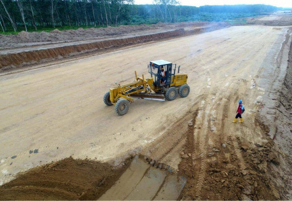 Proyek pengerjaan Tol Tebingtinggi-Serbelawan yang dikerjakan Waskita Karya (Dok.Istimewa)