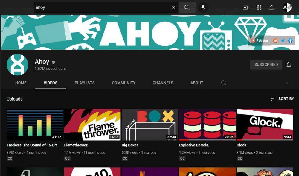 Channel YouTube Ahoy (dok. YouTube/Ahoy)