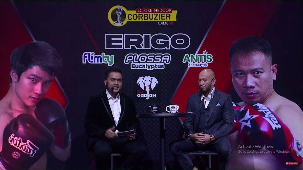 Azka menang setelah hajar KO Vicky Prasetyo. (Youtube.com/Deddy Corbzuier)