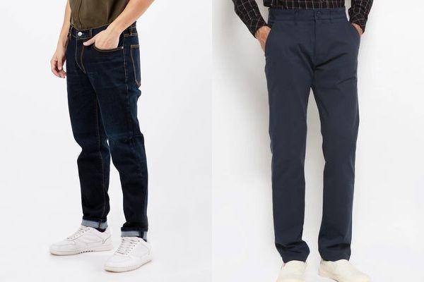 Ilustrasi jeans dan chino pants (tirajeans.co.id)