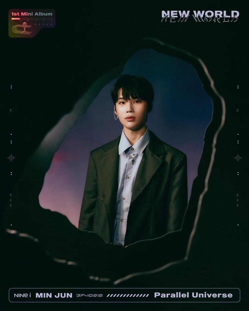 Minjun NINE.i di teaser mini album NEW WORLD concept photo 2 (twitter.com/NINE_i_Firstone)