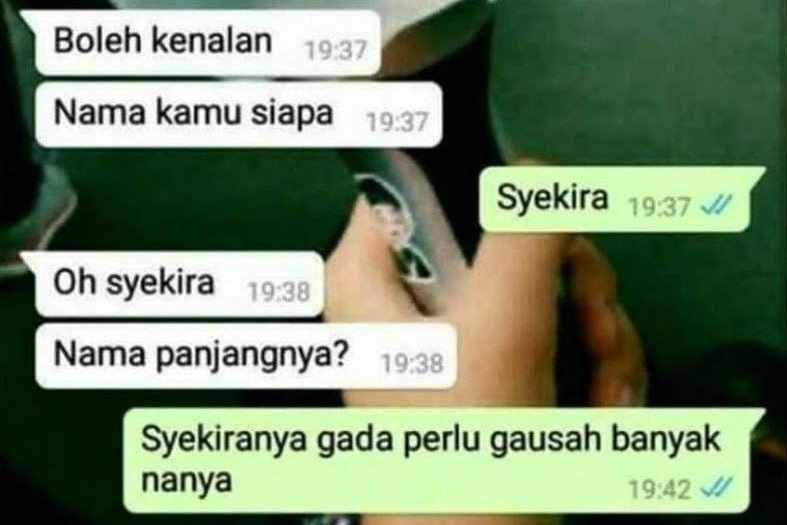 chat kocak ngajak kenalan (twitter.com/fbreceh)