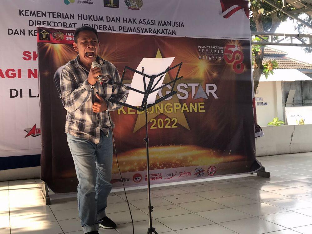Ikut Lomba Karaoke, Napi Narkoba di Semarang Curi Perhatian