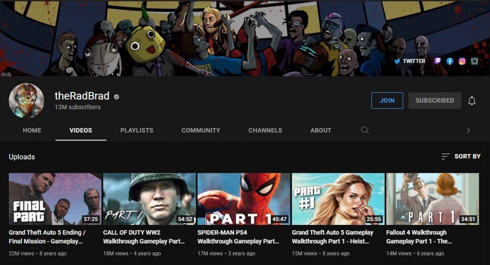 Channel YouTube TheRadBrad (dok. YouTube/TheRadBrad)