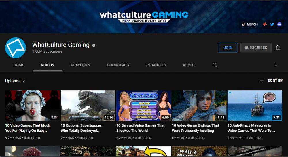 Channel YouTube WhatCulture Gaming(dok. YouTube/WhatCulture Gaming)