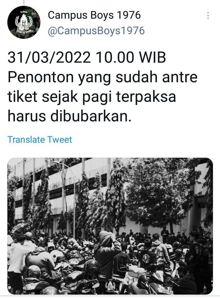 Nobar PSS vs Persija batal digelar @CampusBoys1976