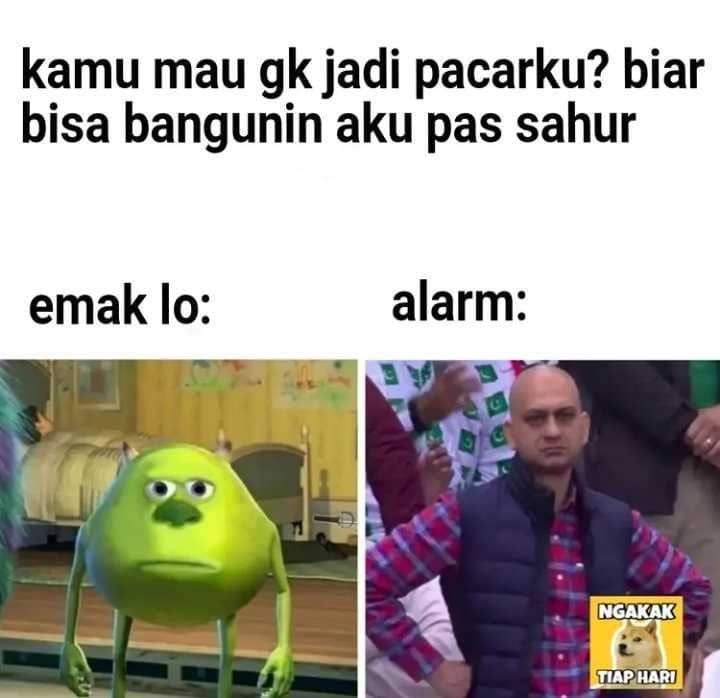 meme sambut bulan Ramadhan (instagram.com/ngakak.tiap.hari)