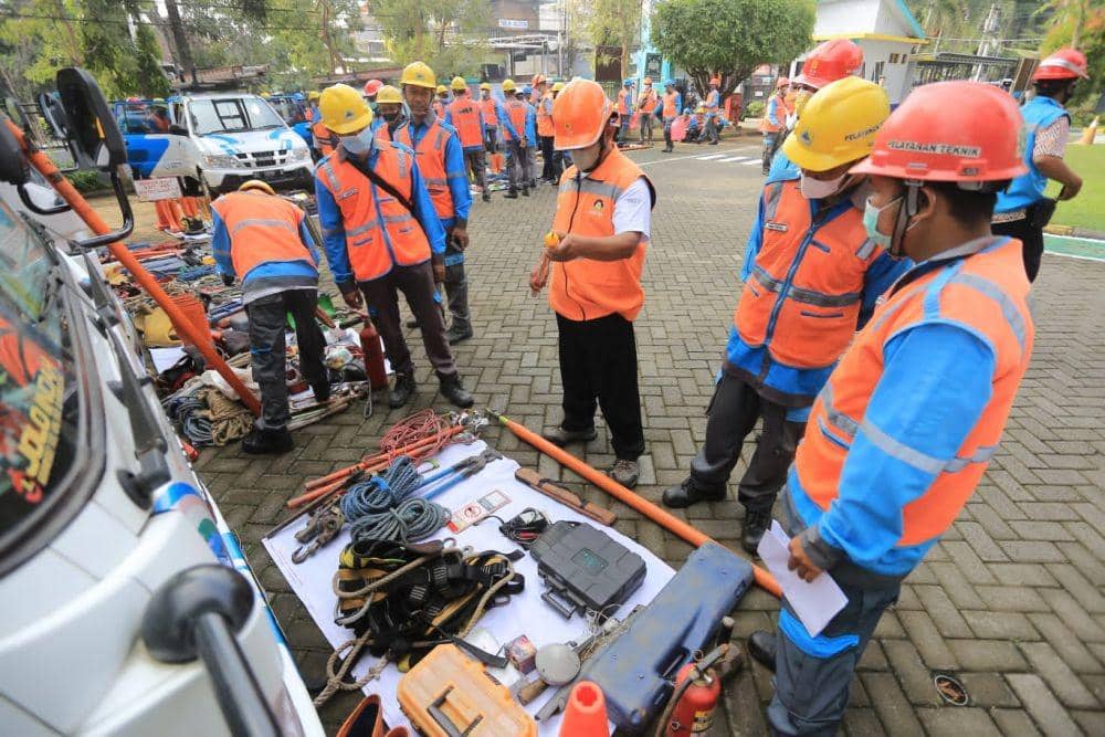 Apel kesiapan PLN UP3 Madiun menghadapi Ramadan dan Lebaran 1433 Hijriyah di Madiun,Jumat (1/4/2022). Dok.IDN Times/Istimewa