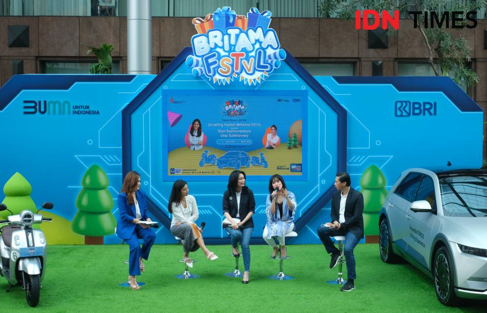 Unveiling Prize BritAma FSTVL di Kantor Pusat BRI, Jakarta, Jumat (1/4/2022). (IDN Times/Ridho Fauzan)