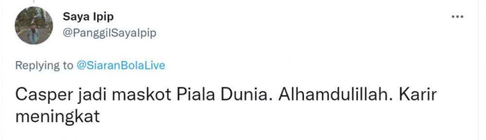 Komentar netizen soal Maskot Piala Dunia 2022 (Twitter.com/PanggilSayaIpip/)